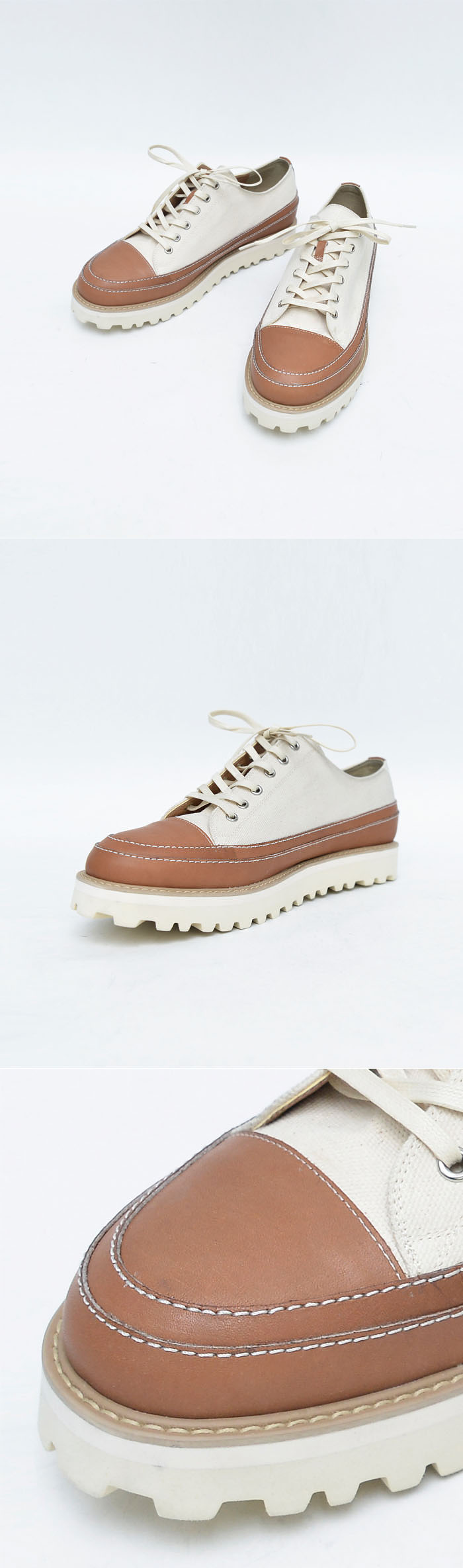 chunky sole canvas shoes
